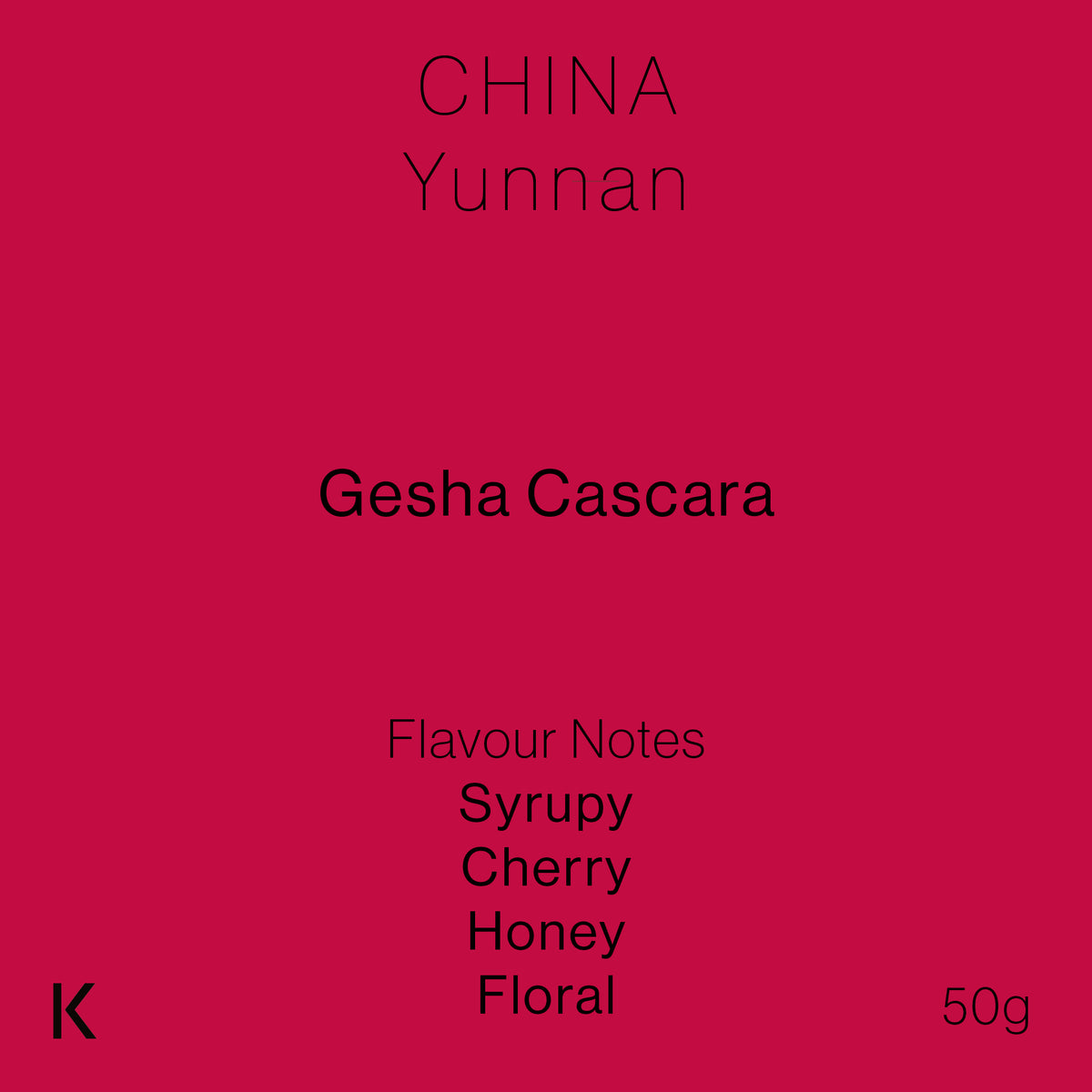 Yunnan Gesha Cascara