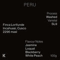 Peru Finca Lorifunde SL9 Washed