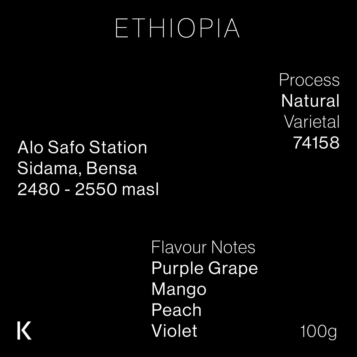 Ethiopia Alo Safo Station Natural 74158