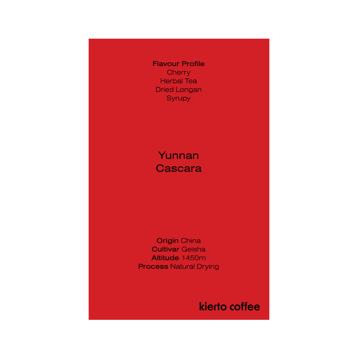 Yunnan Geisha Cascara